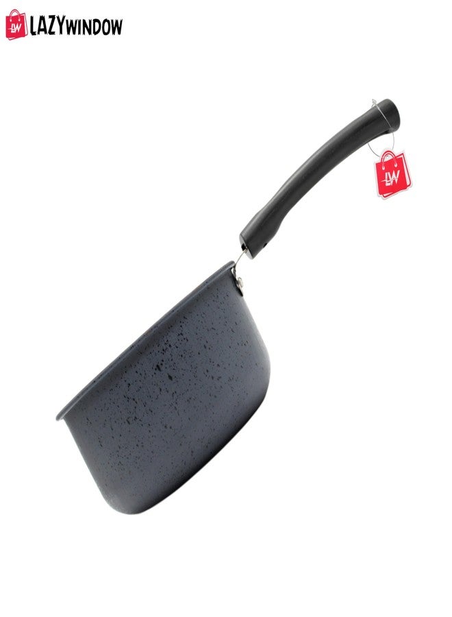 LAZYwindow Nonstick Sauce Pan, 1.5L with Tea Strainer (Chai Chalni) Combo Pack | Ideal for Boiling, Brewing, and Daily Kitchen Use - Image 5